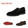 Модный Роскошный Бренд Мужские Замшевые Лоферы на Красной Подошве Черные Кожаные Туфли Мужские Деловые Туфли Ретро Универсальные Туфли Tenis Masculino