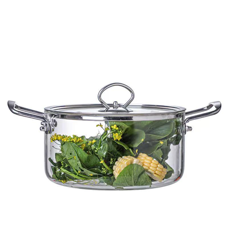 Стеклянная кастрюля с двумя ручками Yoshida Takumi