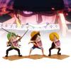 Piece Action One Figure 3pcs Character Toy Luffy Zoro Sanji Desktop Decoration