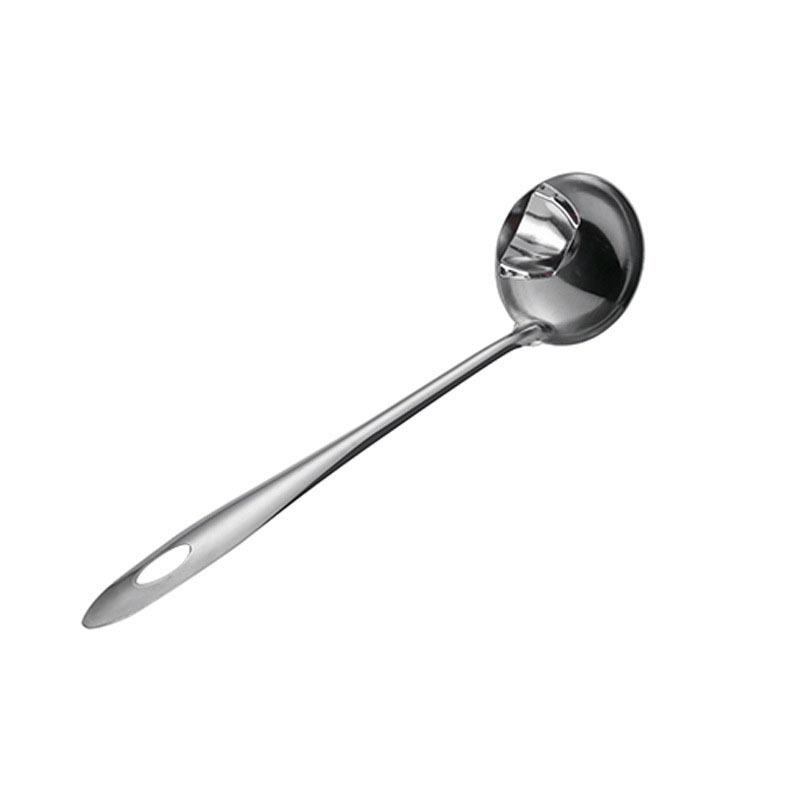 Stainless Steel Colander Spoon Soup Colander Kitchen Gravy Oil Soup Fat Separator Ladles Skimmer Spoon Soup Colander