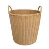 Rattan-Style Laundry Basket Foldable Dirty Clothes Basket Portable Wicker Baskets