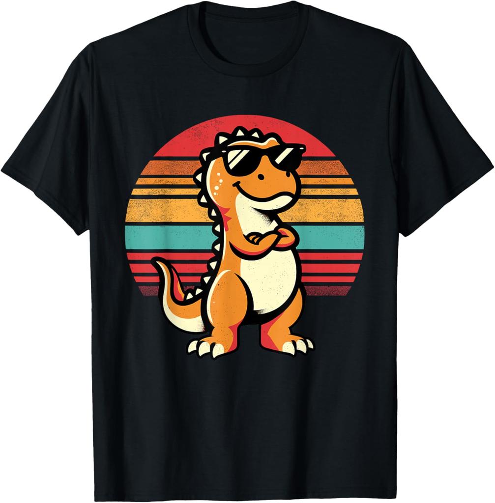 Dinosaur TRex Retro Novelty Men Kids Women Funny Dinosaur TShirt Print Cotton Design Gifts T Shirts Funny Shirt Camiseta