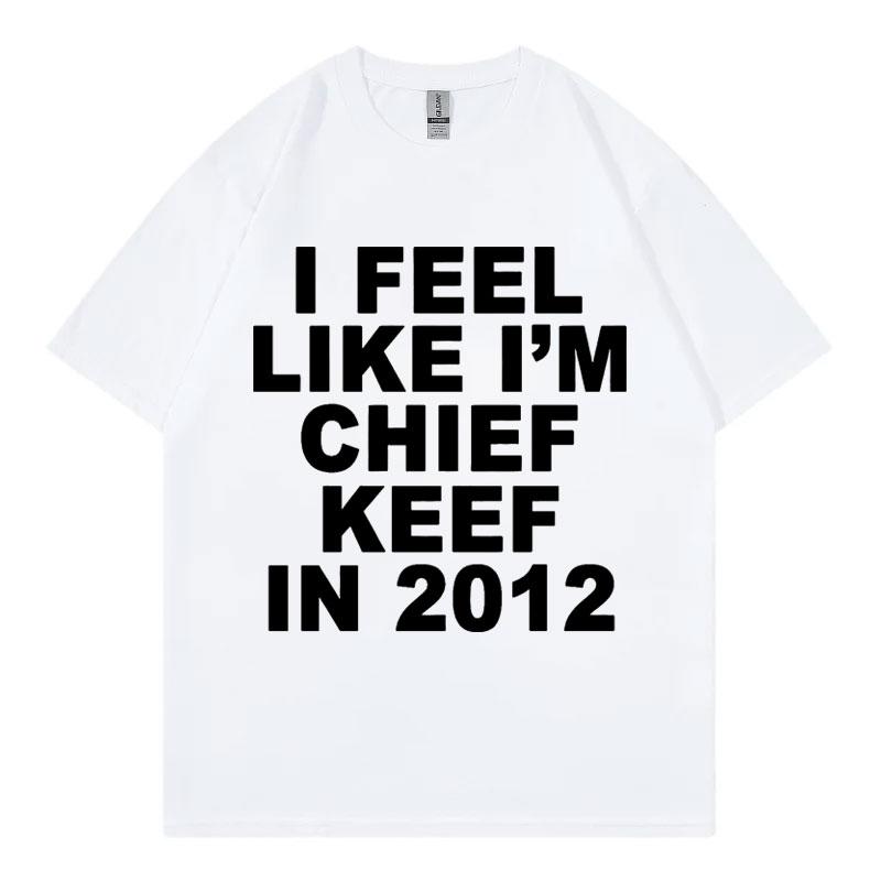 Футболка с мерчем рэпера Chief Keef, унисекс, модная, хип-хоп, с коротким рукавом, летняя, повседневная, свободная, 100% хлопок