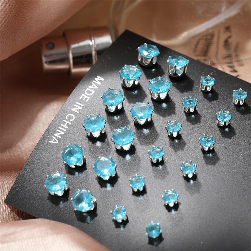 17 км модные металлические серьги-гвоздики с жемчугом, комплект для женщин, винтажные серьги золотого цвета, круглые и квадратные серьги, набор серег, подарки, ювелирные изделия