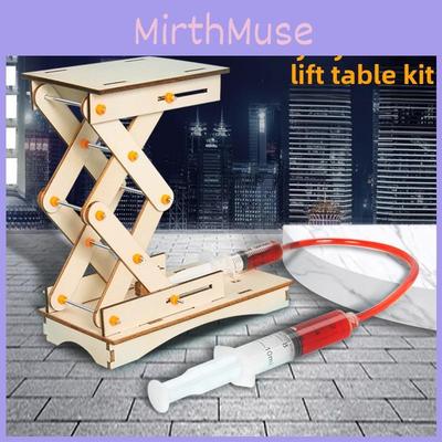 Деревянный гидравлический подъемник для детей, научный DIY-набор с обучающей физической игрушкой для детей