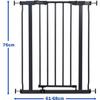 Barriere de sécurité - DREAMBABY - AVA - Montée par pression - 61-68 x 75 cm - Double verrouillage - Anthracite