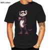 Fashion T Shirt Men Male Short Sleeve Crewneck Cotton Cartoon European Ferret Group Clothes Tops Men T Shirt