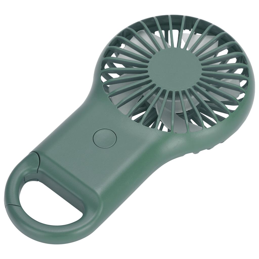 Портативный портативный вентилятор с зарядкой через USB, 3 скорости, регулируемый, мини-модный, карабинный вентилятор, армейский зеленый цвет