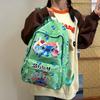 Stitch Pattern Cartoon Kids Backpack With Lightweight Nylon For School Education