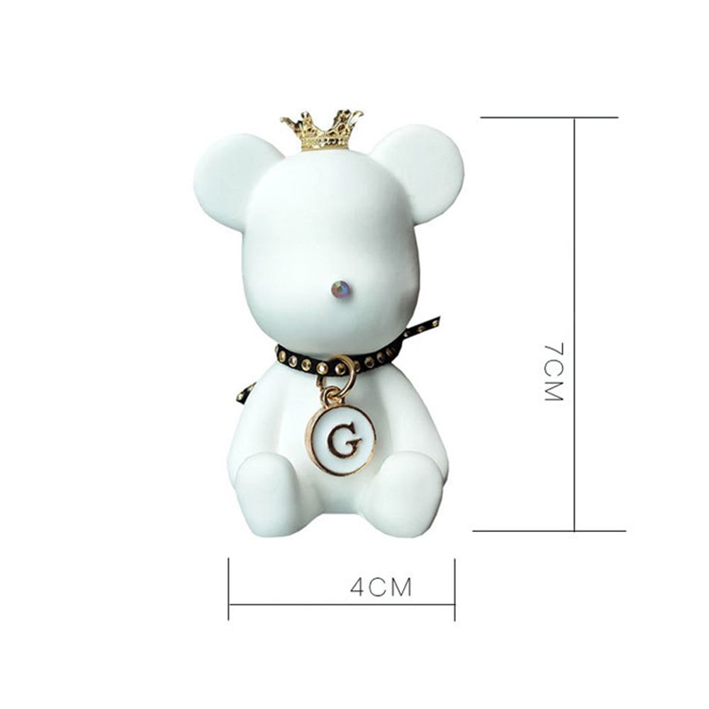 Внутреннее украшение Зажим для воздуховода Ароматерапия Медведь Гипсовый Декор Розетка Духи Зажим для автомобиля Духи