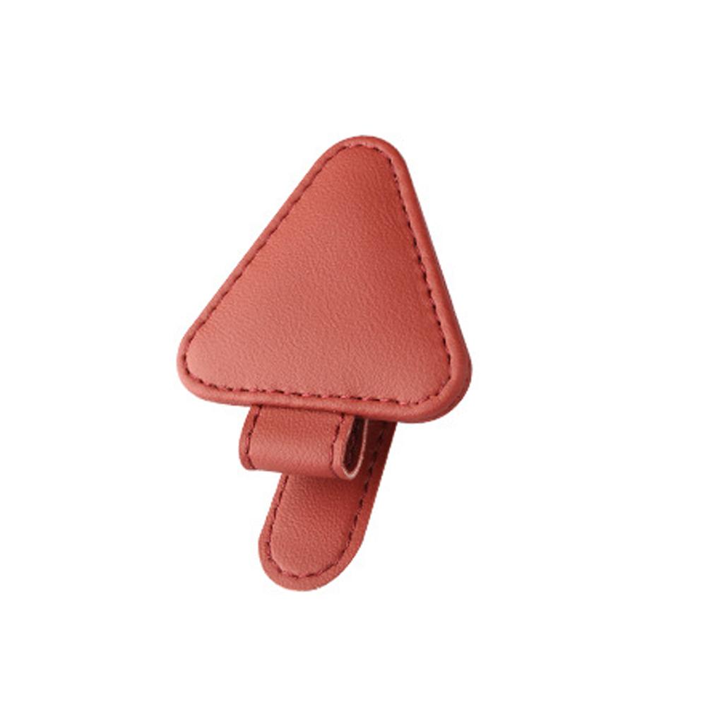 ПУ автомобильный держатель для очков, треугольный солнцезащитный козырек, оправа для очков, держатель для билетов и документов, органайзер, аксессуары