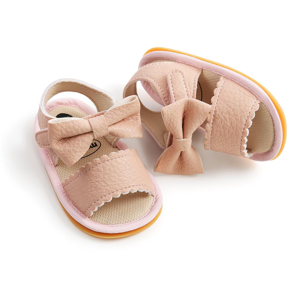 MYGGPP Summer Baby Sandals Baby Shoes Toddler Shoes Bow Shoes