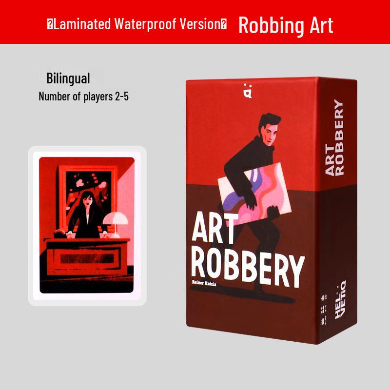 Art Heist: Robbery Game - 2-5 Players, English Edition, Adult Card Party Game