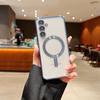 Прозрачные чехлы для телефона для Samsung Galaxy A05 A05S A06 A07 A14 A15 A16 A17 Магнитный чехол для беспроводной зарядки Защита объектива Мягкая накладка
