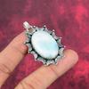 Larimar Pendant Gemstone Jewelry, 925 Solid Sterling Silver Pendant, Handmade Jewelry Birthstone Pendant, Gift For Him