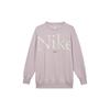 Letter Print Crew Neck Sweatshirt Women Tops Pink FN3655-019