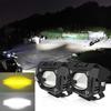 Car LED Spotlight High/Low 60W External Auxiliary Fisheye White Yellow Work Light Sports Fog Light Car Headlight 12V