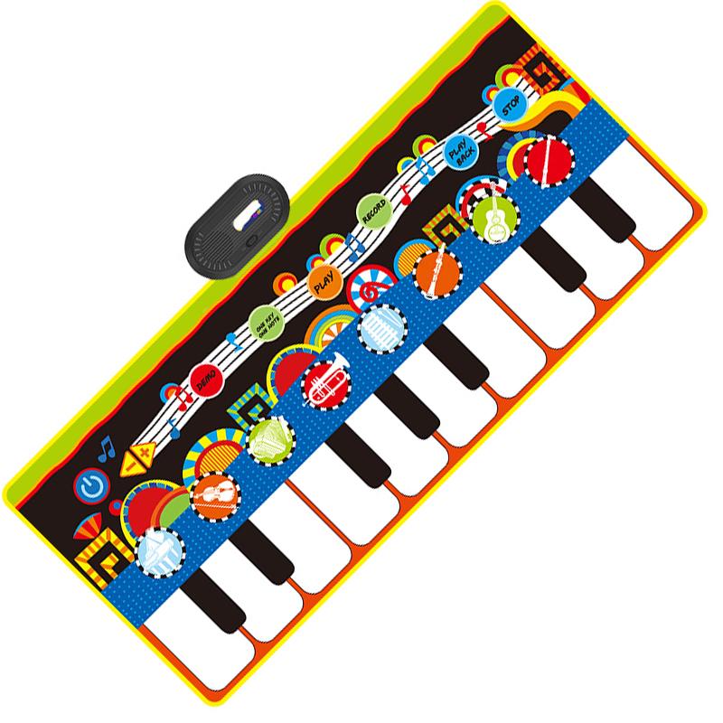 Детский многофункциональный музыкальный пианино-коврик Пианино-клавиатура на полу для малышей с Midi Детский коврик Музыкальный ковер Обучающие игрушки Подарки для детей