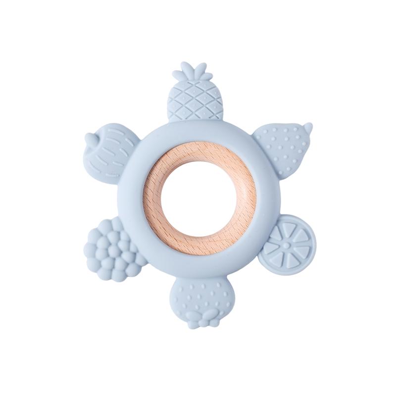 1Pcs Baby Silicone Teether Teething Chew Toys Bpa Free Silicone Diy Pacifier Chain Necklaces Pendant Cartoon Animal Teethers