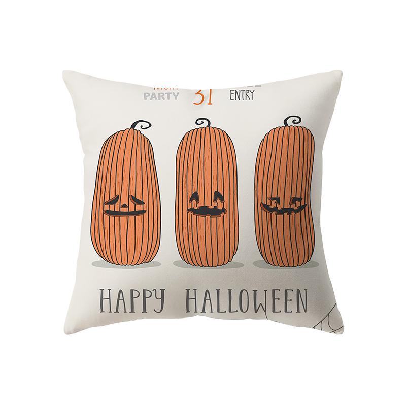 Наволочка с тыквой алфавитом, тема Хэллоуина, наволочка для дивана, стула, кровати, домашний декор