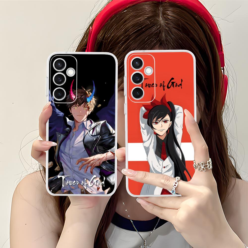 Чехол для телефона из аниме-игры «Башня Бога» для Samsung Galaxy S25 S24 S23 S22 S21Plus FE Ultra Прозрачный Цветной Чехол Смартфон Роскошный
