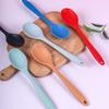 1pc Small Silicone Spoon, High Temperature Resistant Soup Spoon, Mixing Spoon, Salad Spoon, Kitchen Utensils Accessories
