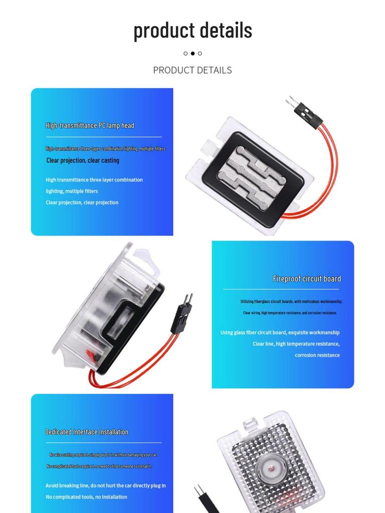 Световой элемент приветствия двери автомобиля SU7 YU7: Аксессуар-датчик проекции Pro MAX