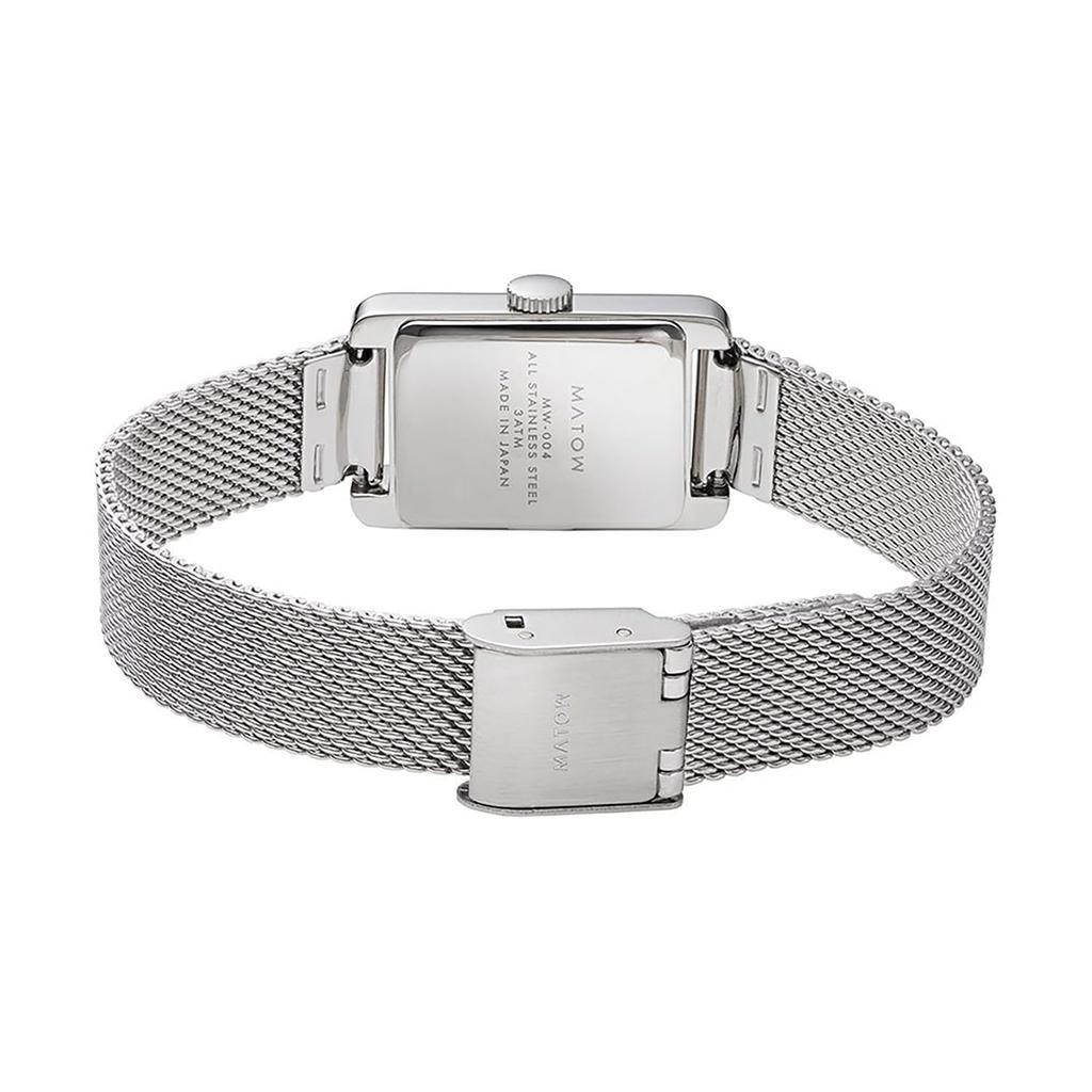 Авторизованный дистрибьютор [MATOW] Часы Matou женские mw004009 [Tsuki Oborozuki - Oborozuki -] Rectan Silver Mesh Circle Roman