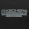 Skechers Однотонная дышащая футболка с коротким рукавом, отводящая влагу, мужские топы P226M327-0018
