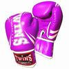 Перчатки для бокса Twins из искусственной кожи DM31 фиолетовые 12 унций