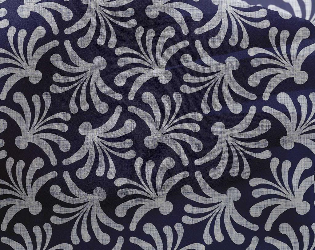 oneOone Жоржет Вискоза Темно-синий Ткань Блок Квилтинг Принадлежности Принт Швейная Ткань на Метр 42 Дюйма