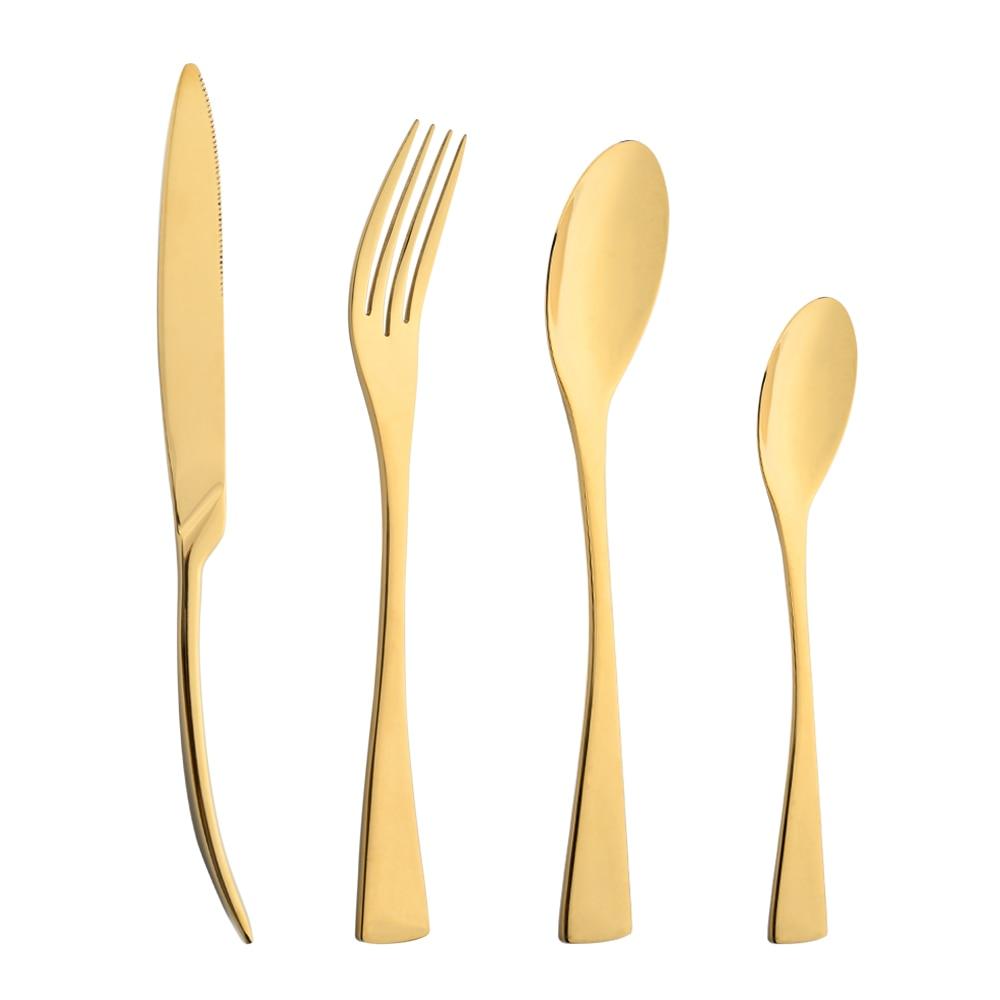 Фиолетовый столовая посуда из нержавеющей стали 304, зеркало, роскошные столовые приборы, нож, вилка, ложка, посуда, западная еда, ресторан, можно мыть в посудомоечной машине