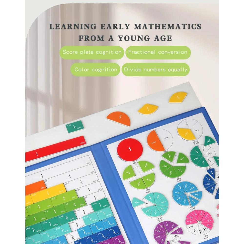 Монтессори Магнитные Обучающие Математические Пазлы Игрушки для Детей Деревянный Набор Книг Детские Арифметические Развивающие Игрушки Учебные Пособия