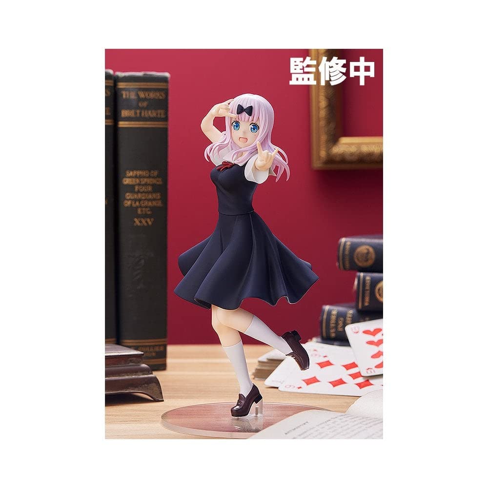 POP UP PARADE Хочет быть Тикой Фудзиварой, пластиковой раскрашенной готовой фигуркой. Госпожа Кагуя призналась? не масштабный