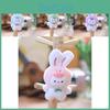 Adorable Plush Bunny Keychain Cute Rabbit Bag Charm Soft Stuffed Animal Doll