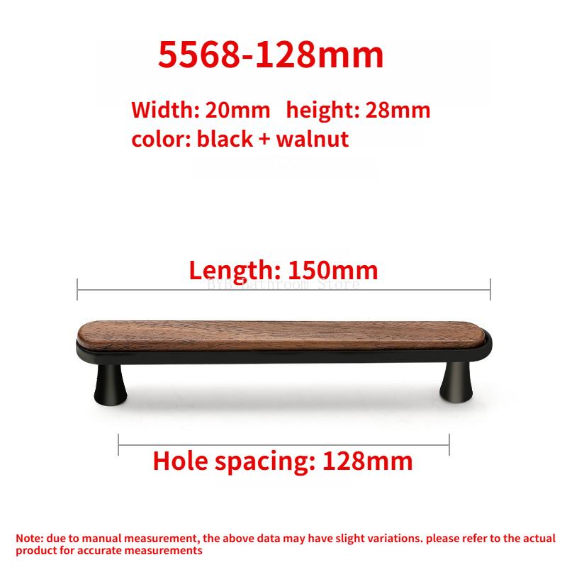 Kitchen Closet Dressing Table Wooden Furniture Handles Walnut Cabinet Door T Bar Wood Knobs Pulls Wardrobe Cupboard Drawer Pulls