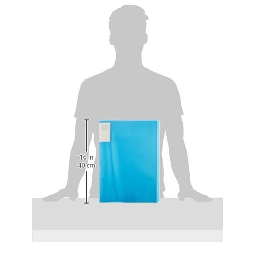 KOKUYO File Clear File Carry All Fixed Type Back Pocket B4 20 Pockets Blue La-5824B