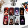 Чехол для телефона с изображением горячей певицы R-Rihanna Для Samsung S25,S24,S21,S22,S23,S30,Ultra,S20,Plus,Fe,Lite,Note,10,Черный Чехол
