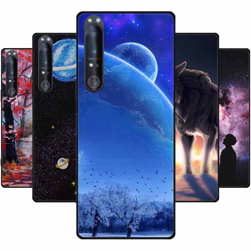 Крутой силиконовый чехол для Sony Xperia 1 V Чехол с принтом Модный мягкий задний чехол для Sony Xperia 1V Чехол Защитные мультяшные оболочки