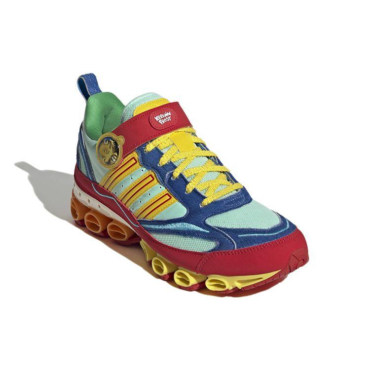 Kerwin Frost x adidas Microbounce T1 Разноцветные Унисекс Кроссовки Желтый Алый GX6447