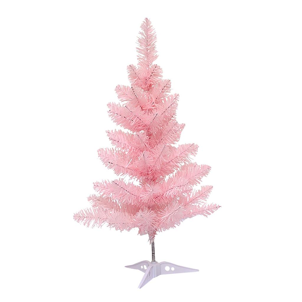 60CM Detachable Christmas Trees Artificial PVC Home Party Garden Decorative Pink Xmas Tree New  Navidad Decorations