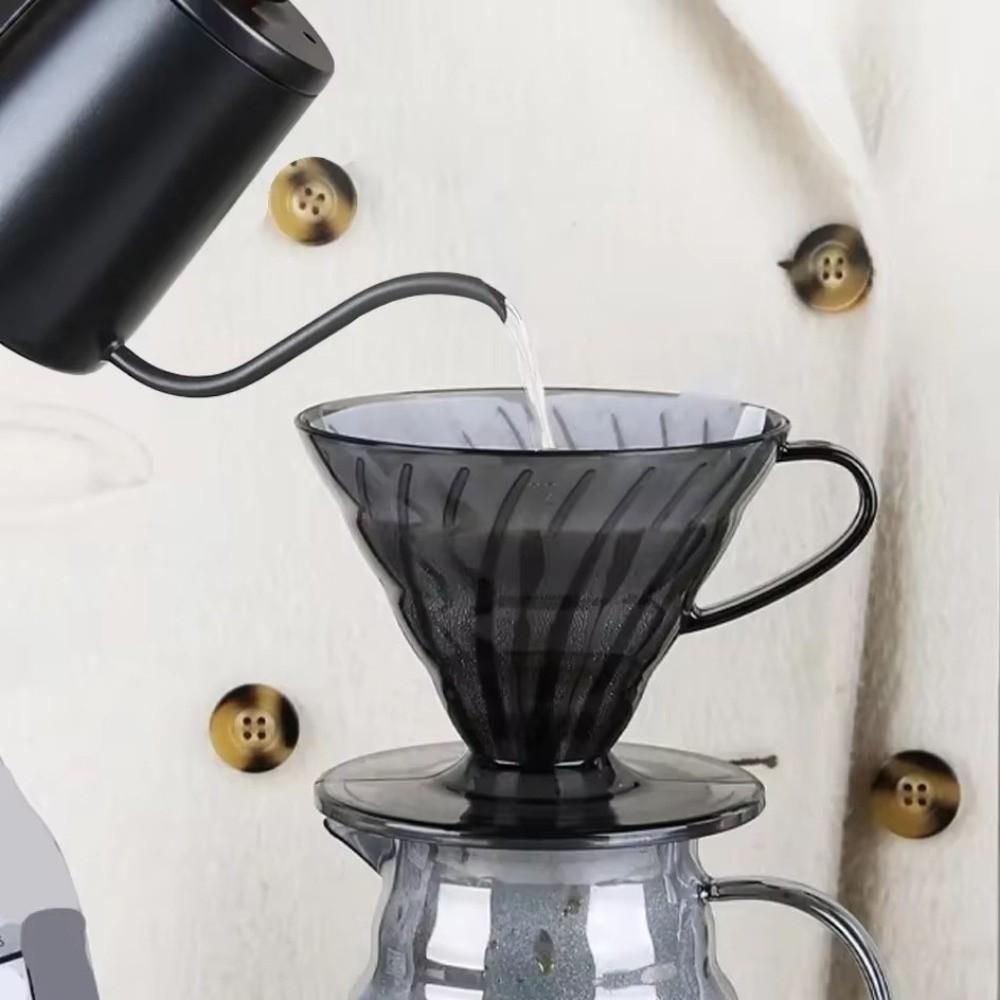 Plastic Coffee Filter Cup V Shaped 60 Spiral Hand Filter New Coffee Hand Dripper Party