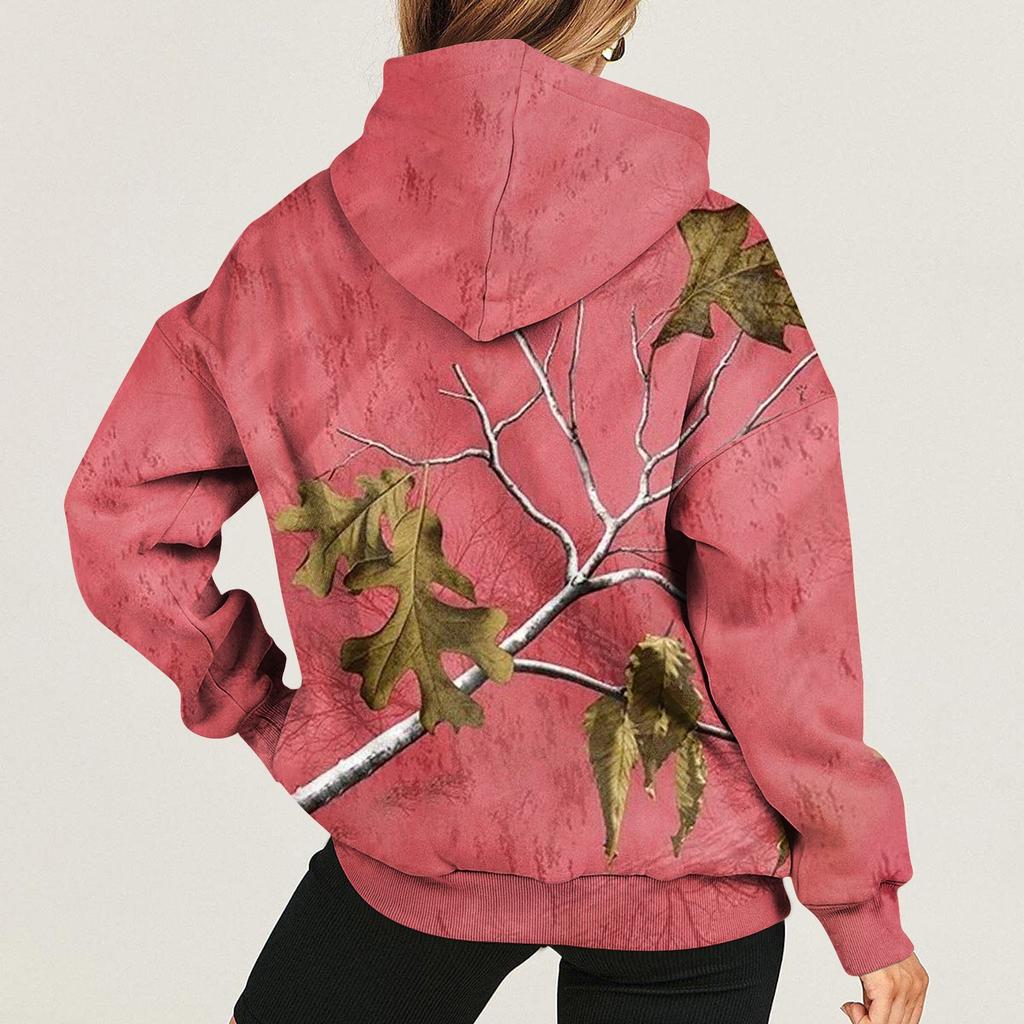 Женская модная повседневная толстовка с капюшоном и пуловером с длинными рукавами и забавным принтом