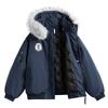 Unisex Hooded Parka With Faux Fur Trim Winter Warm Thick Puffer Jacket Streetwear Casual Outerwear