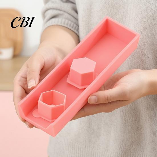 3D Biscuit Mold Hexagonal Cake Mold, Durable PLA Non-Deformable Easy Clean Baking Tool, for Uniform Flat Cookies And Biscuits