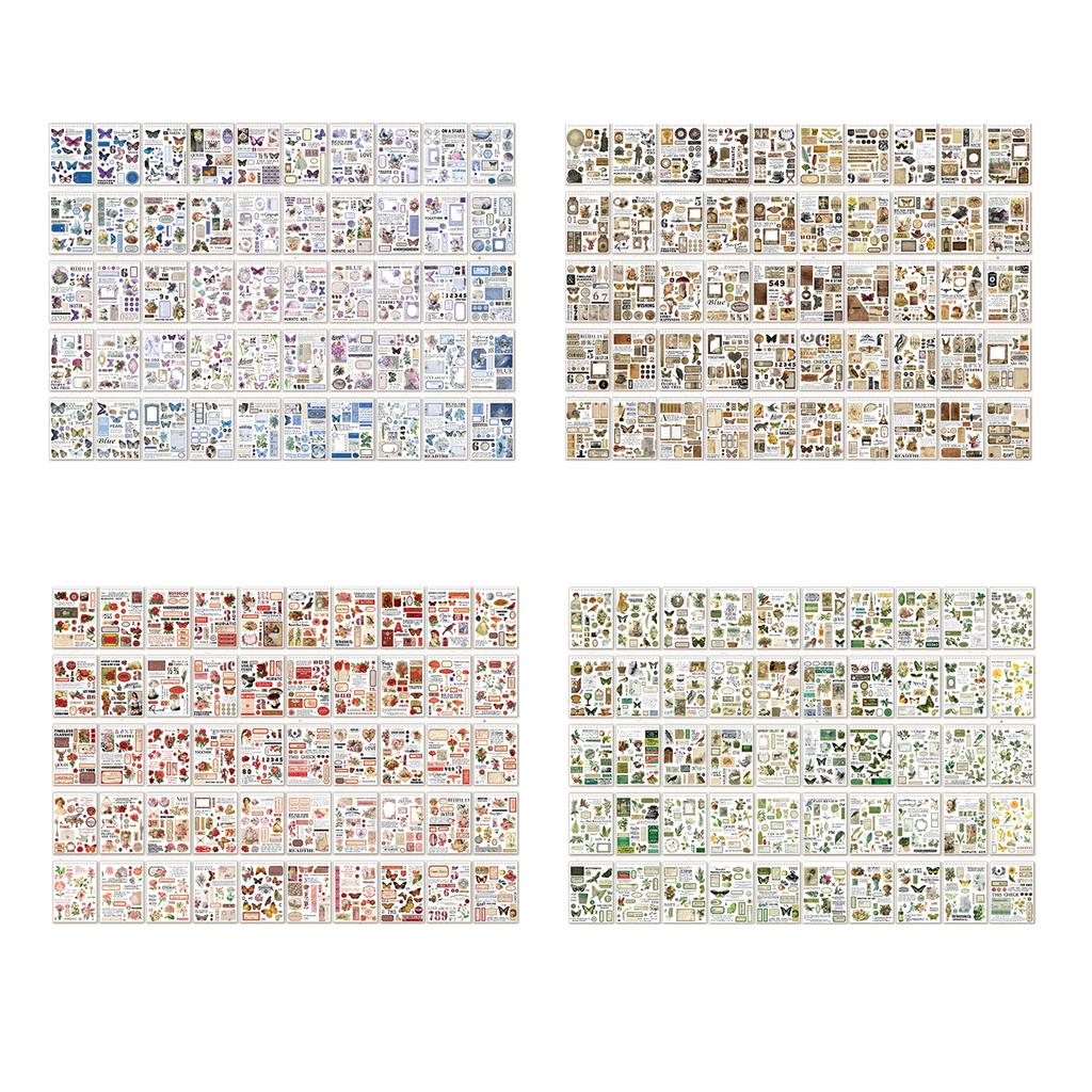 Ретро-наклейки для скрапбукинга Декоративные наклейки для скрапбукинга Эстетические наклейки для скрапбукинга Дневник-планировщик Журнал