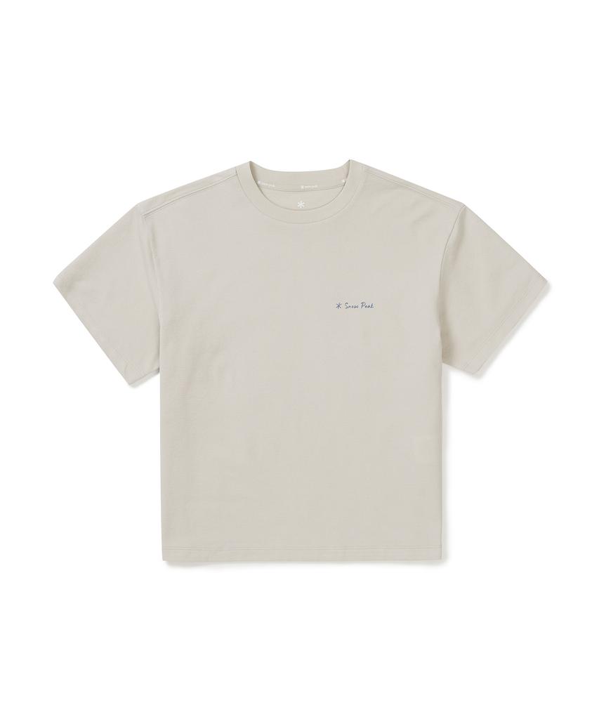 SNOWPEAK APPAREL Женская тропическая футболка с коротким рукавом из Sorona (S25Mwfts71) Песочно-бежевый