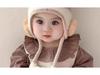 Infant Cute Warm Knitted Hat with Ear Protection for Boys & Girls - Ideal for Autumn & Winter.