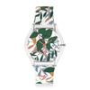 Swatch LEAVES JUNGLE SKIN Classic SS08K111 Watch, White,