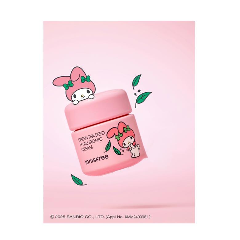 Innisfree Гиалуроновый крем с семенами зеленого чая 50 мл [MY MELODY EDITION]